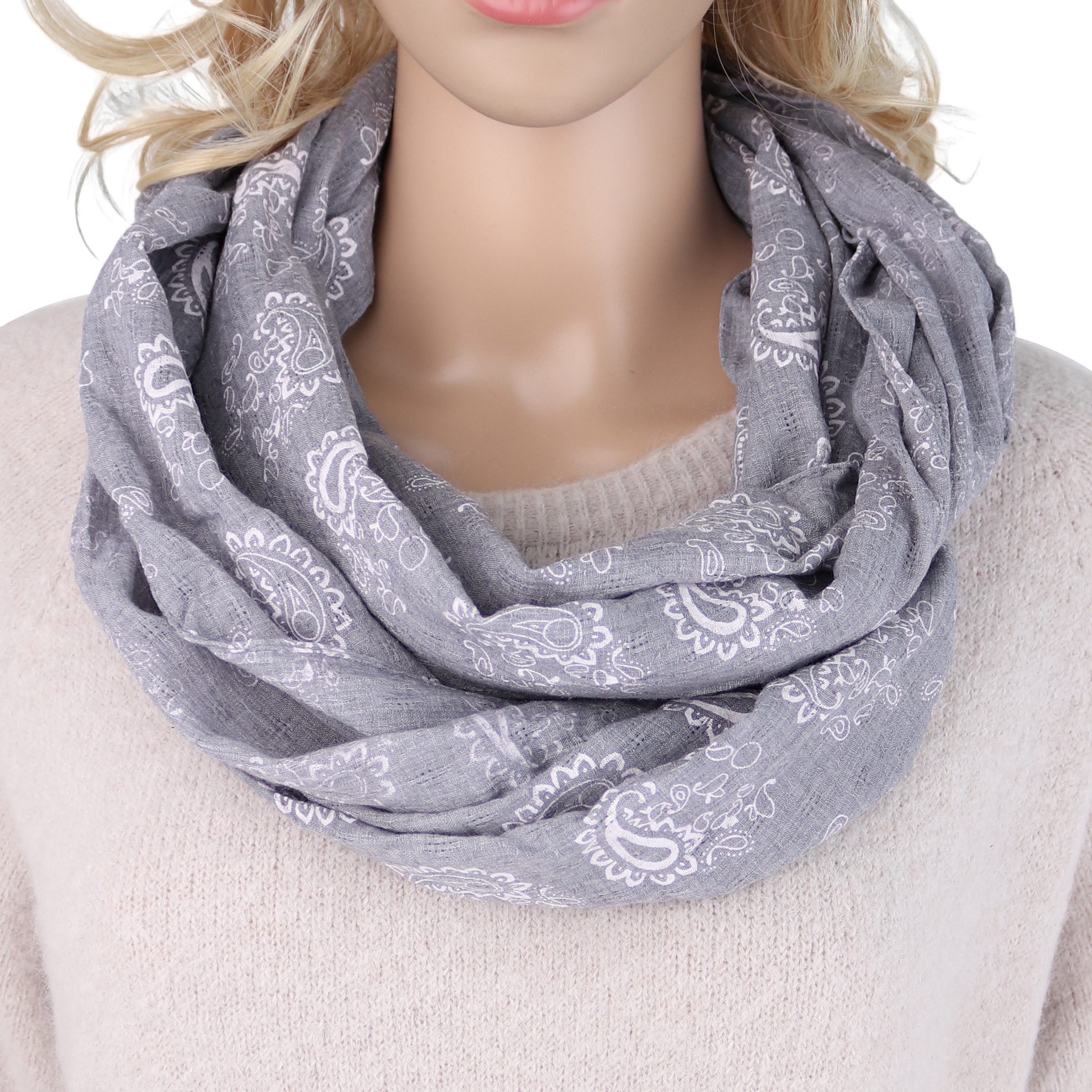 MIRROSI Loop Damen Schal mit Paisley günstig online kaufen
