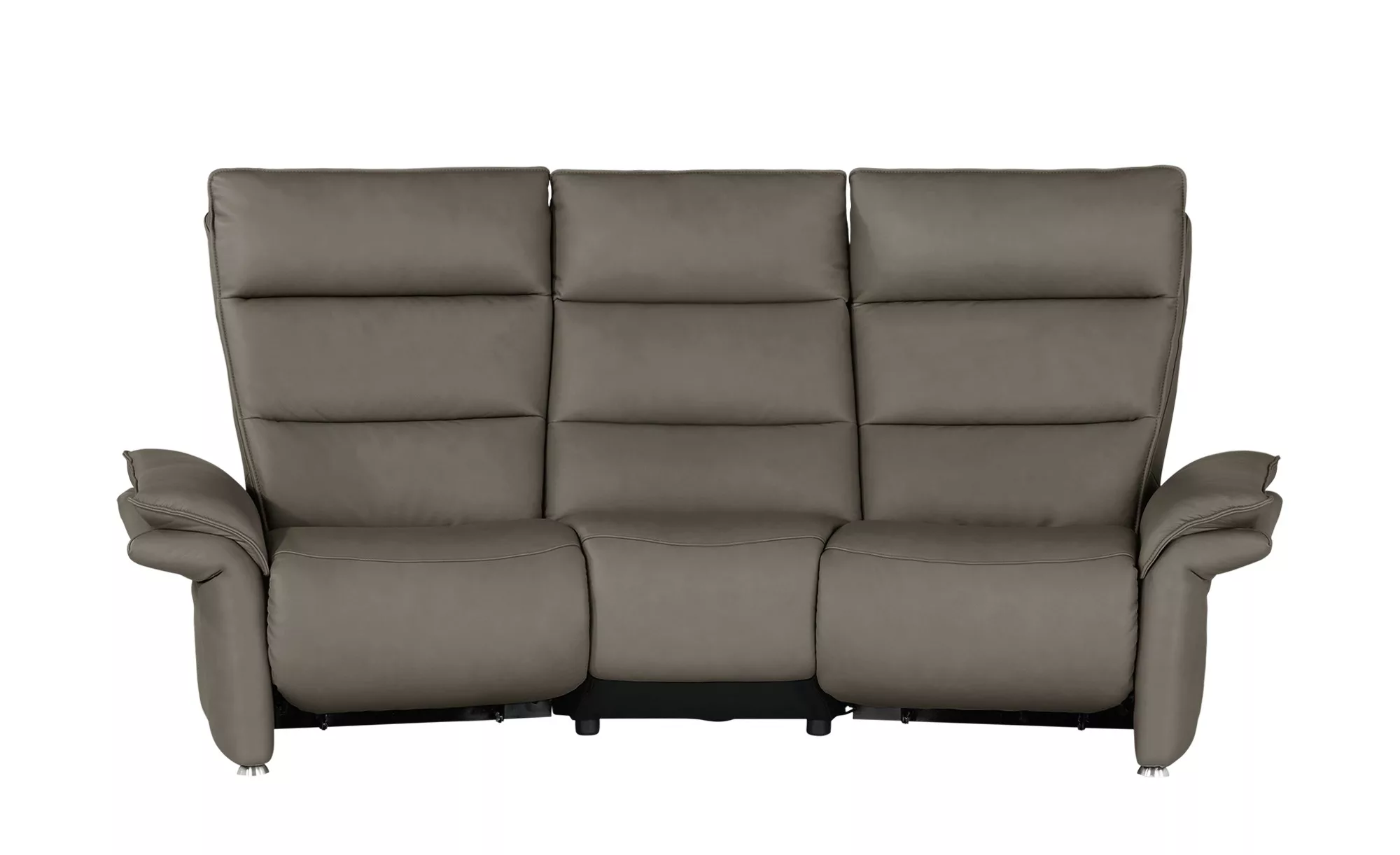 Hukla Trapezsofa aus Leder  Corvina ¦ grau ¦ Maße (cm): B: 216 H: 109 T: 10 günstig online kaufen