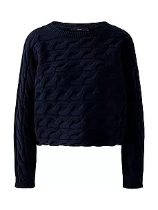 Rundhals-Pullover oui blau günstig online kaufen