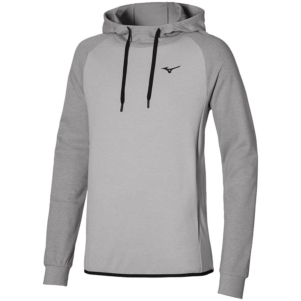 Mizuno Athletic Kapuzenpullover M Grey melange günstig online kaufen