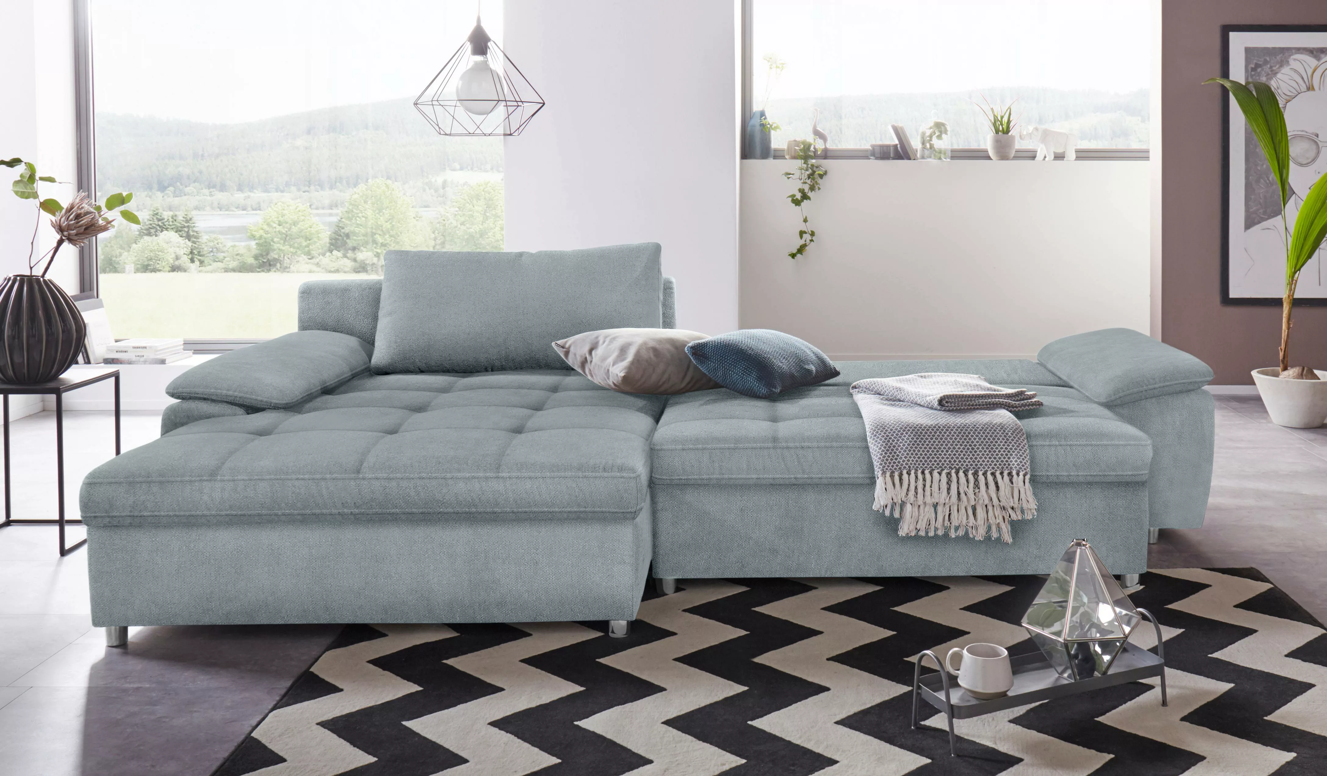 sit&more Ecksofa Labene L-Form, wahlweise mit Bettfunktion und Bettkasten, günstig online kaufen