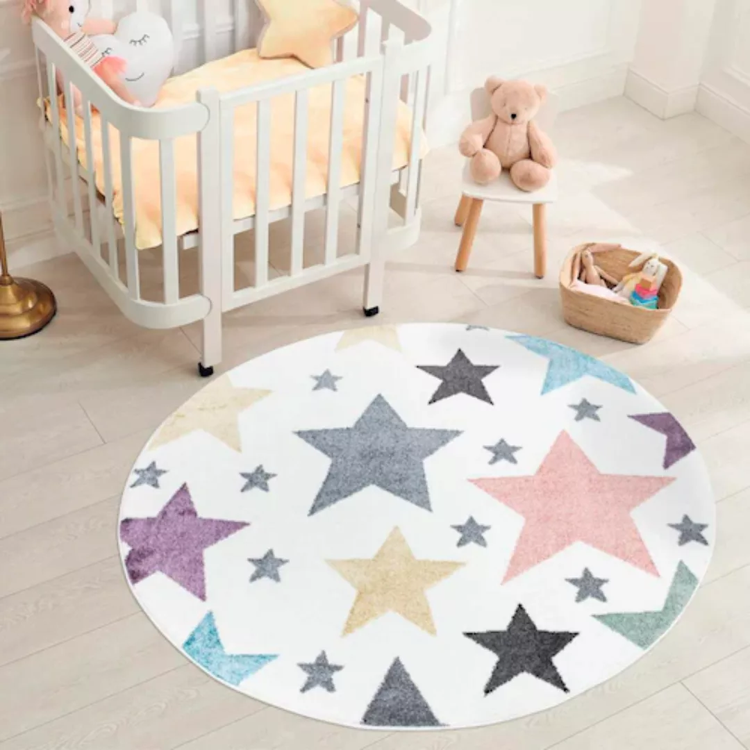 Carpet City Kinderteppich »ANIME903«, rund, Kinderzimmer Teppich Modern mit günstig online kaufen