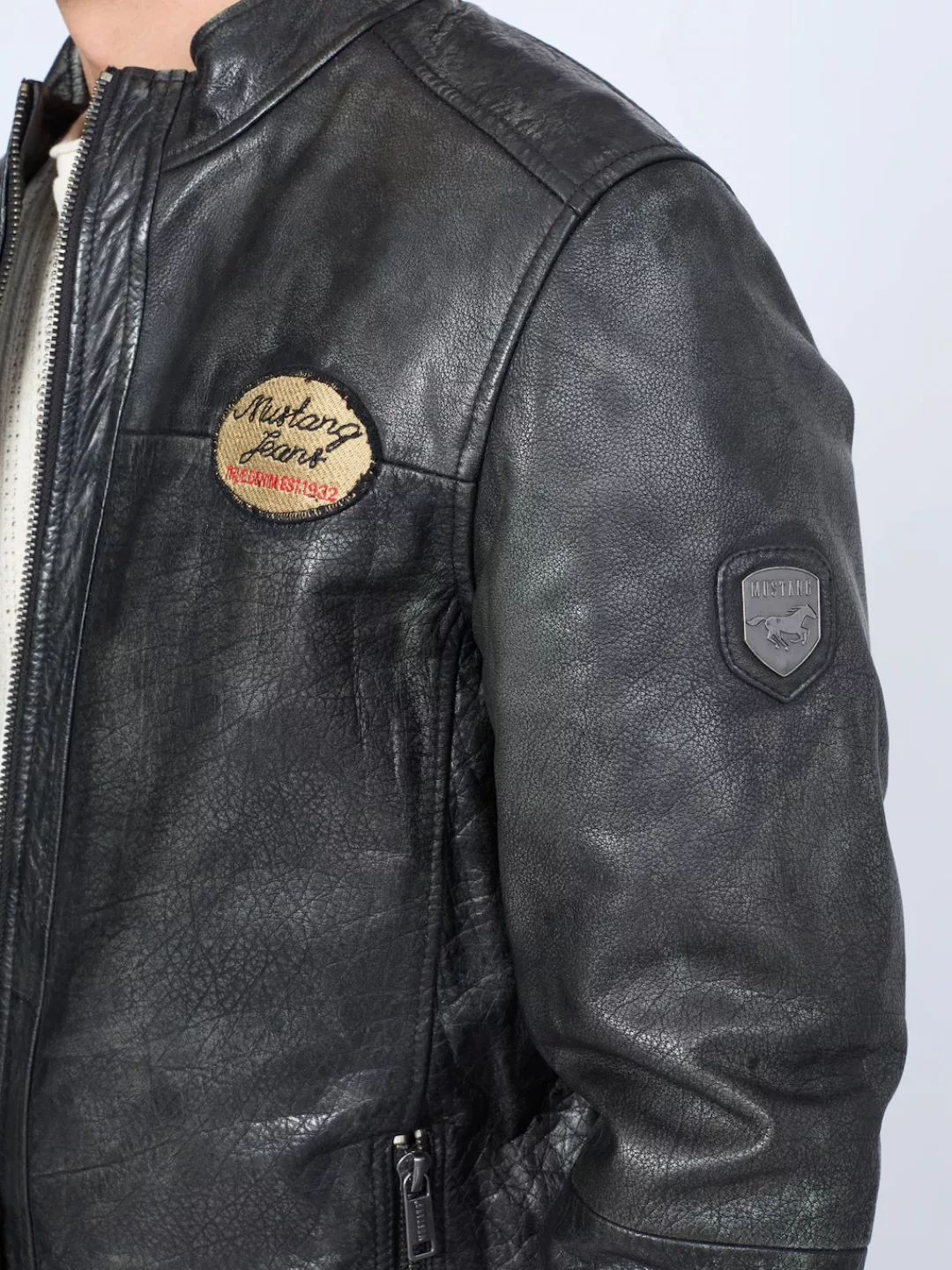 MUSTANG Lederjacke "Varberg" günstig online kaufen