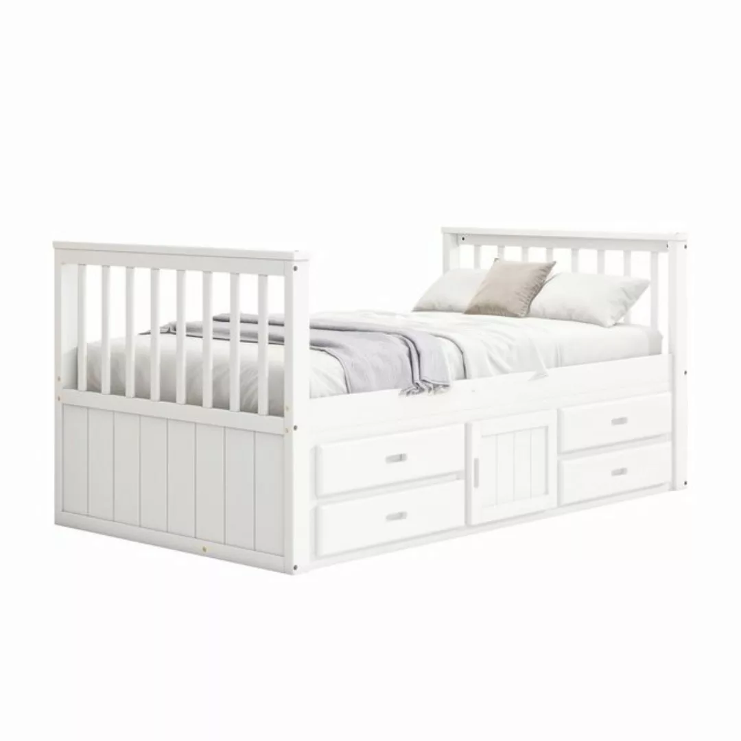 OKWISH Kinderbett Stauraumbett mit Schubladen (mit Stauschrank 90x200 cm), günstig online kaufen