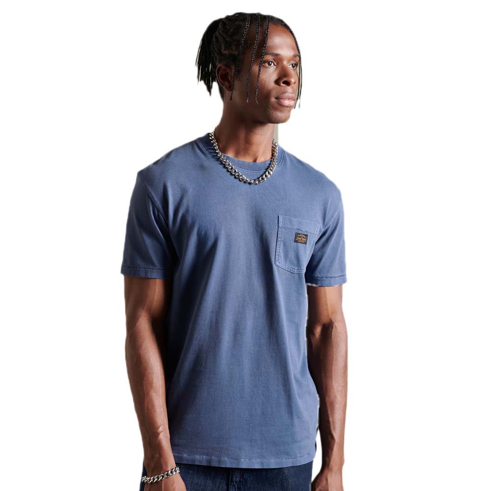 Superdry Vintage Workwear Pocket Kurzarm T-shirt S Soft Navy günstig online kaufen