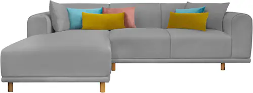 andas Ecksofa "Maroon L-Form", in skandinavischem Design, mit losen Kissen günstig online kaufen