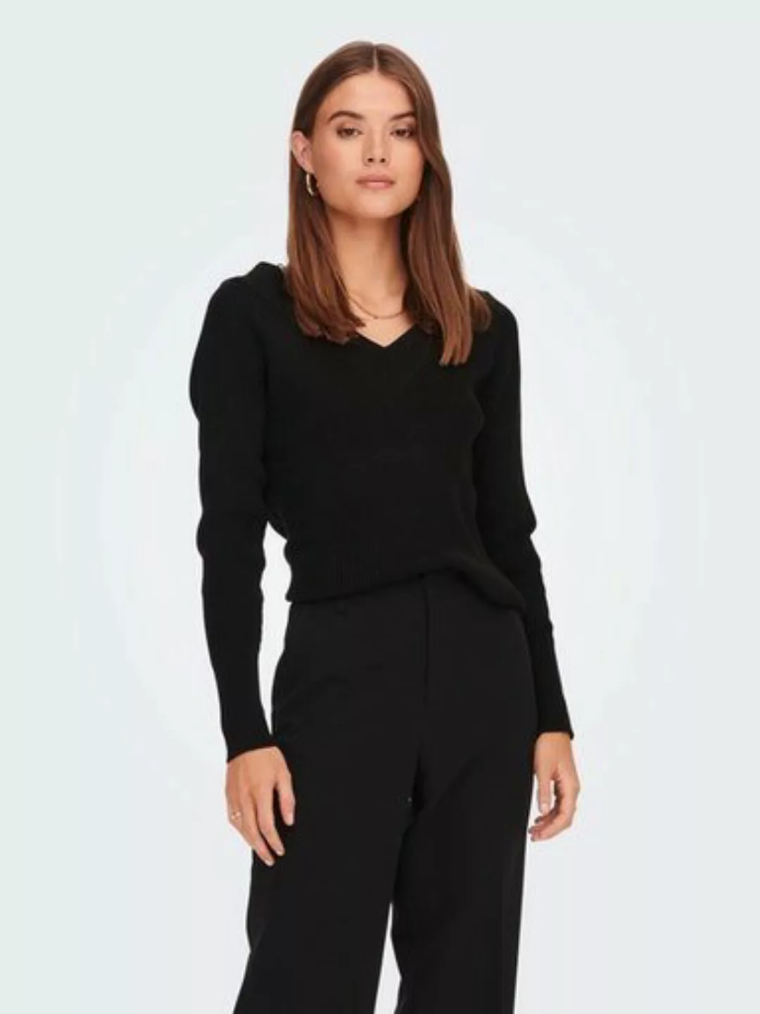ONLY V-Ausschnitt-Pullover ONLNEW TESSA L/S V-NECK PULLOVER NCA KNT günstig online kaufen