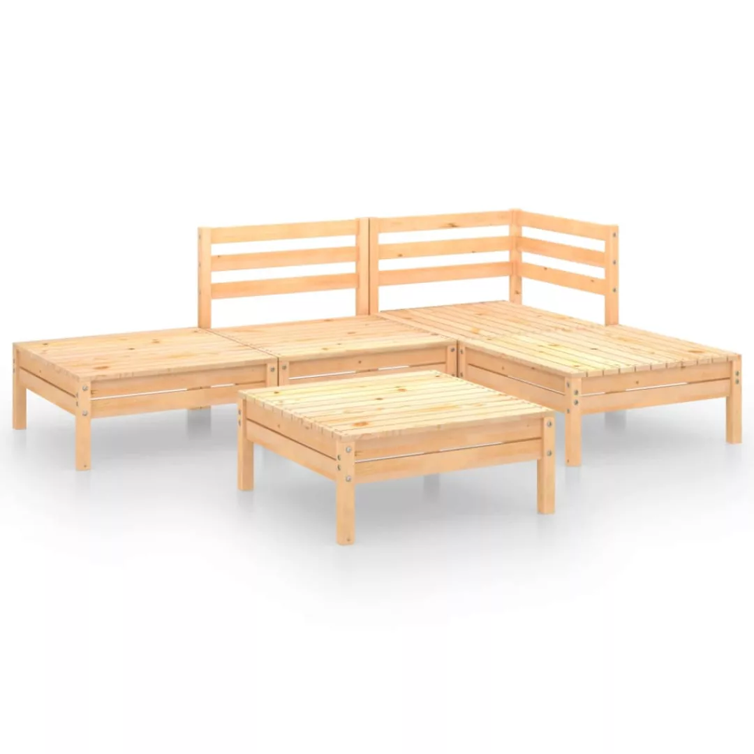 5-tlg. Garten-lounge-set Massivholz Kiefer günstig online kaufen