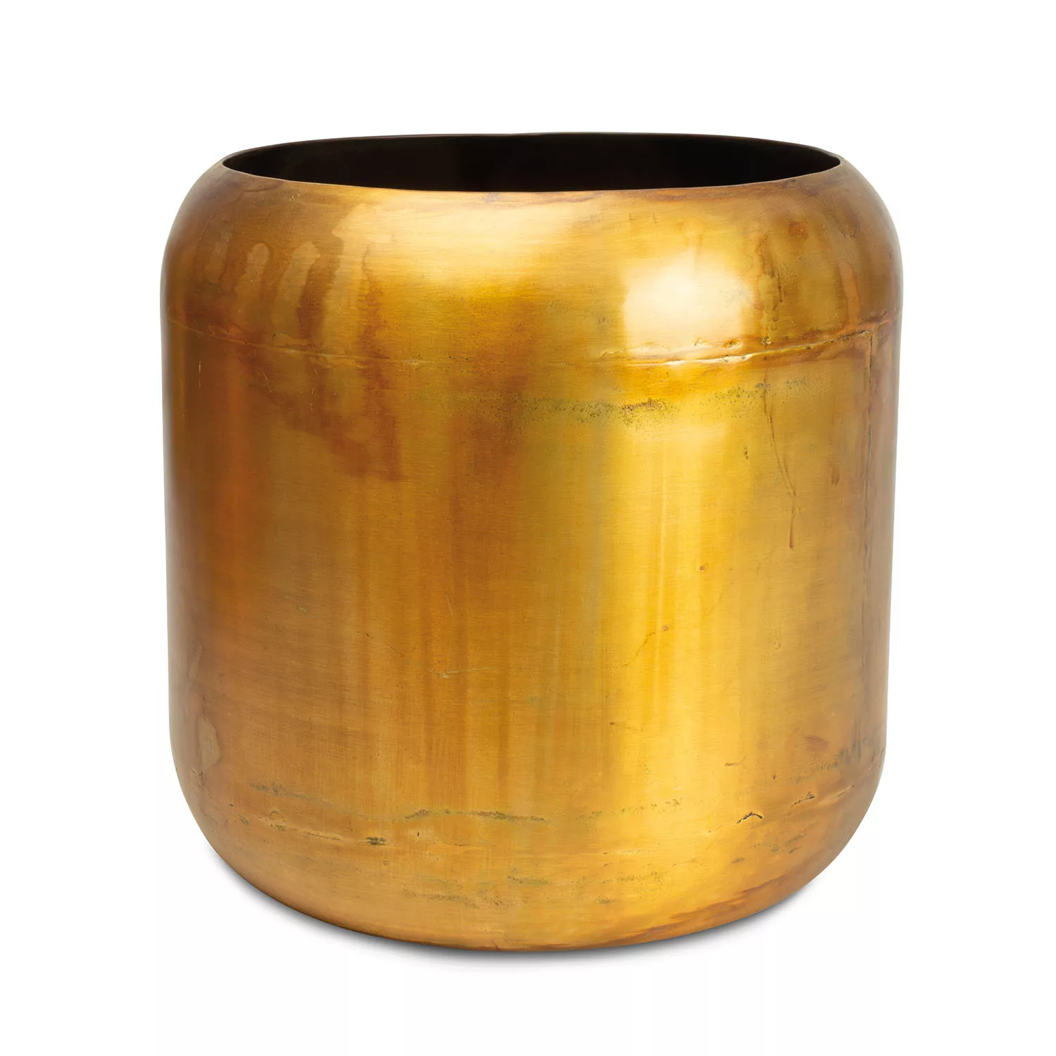 Aurum goldener Übertopf - Cylinderform Ø 33 cm, Höhe 31 cm günstig online kaufen