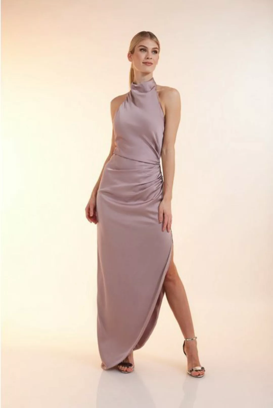 Unique Partykleid Draped Neckholder Dress günstig online kaufen