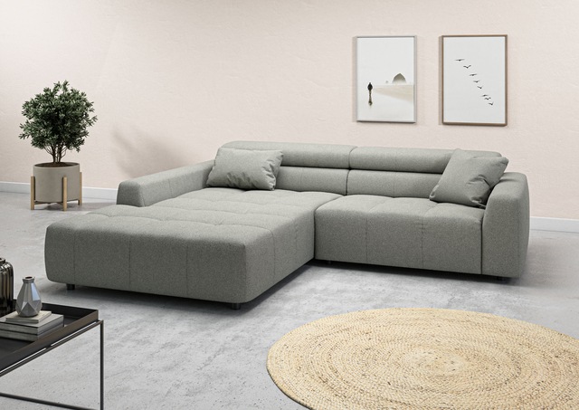 3C Candy Ecksofa "Denver auch mit Cord- und Easy care-Bezug, Kopfteilverste günstig online kaufen