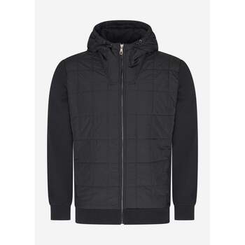 Lyle & Scott  Sweatshirt Hybrid quilted zip through hoodie - jet black günstig online kaufen