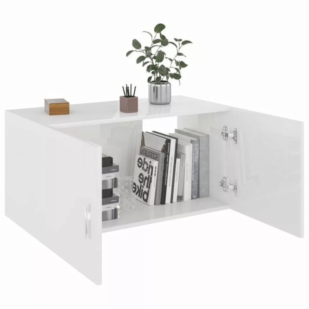 vidaXL Hängeschrank Hängeschrank Wandschrank Hochglanz-Weiß 80 x 39 x 40 cm günstig online kaufen