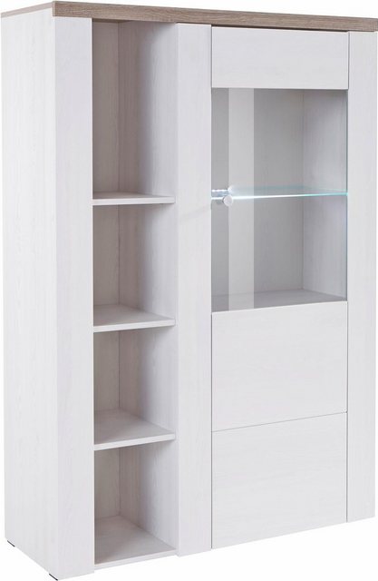 Home affaire Vitrine "Larona, zeitlose Glasvitirne, Hochschrank Höhe 145 cm günstig online kaufen