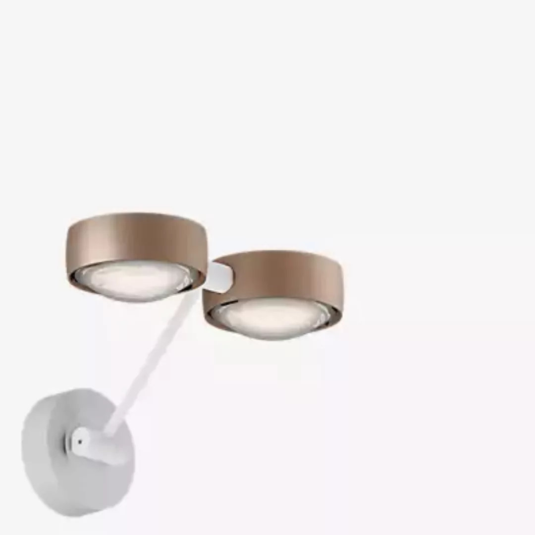 Occhio Sento Parete Doppio 20 Up D Wandleuchte LED, Kopf gold matt/Body wei günstig online kaufen