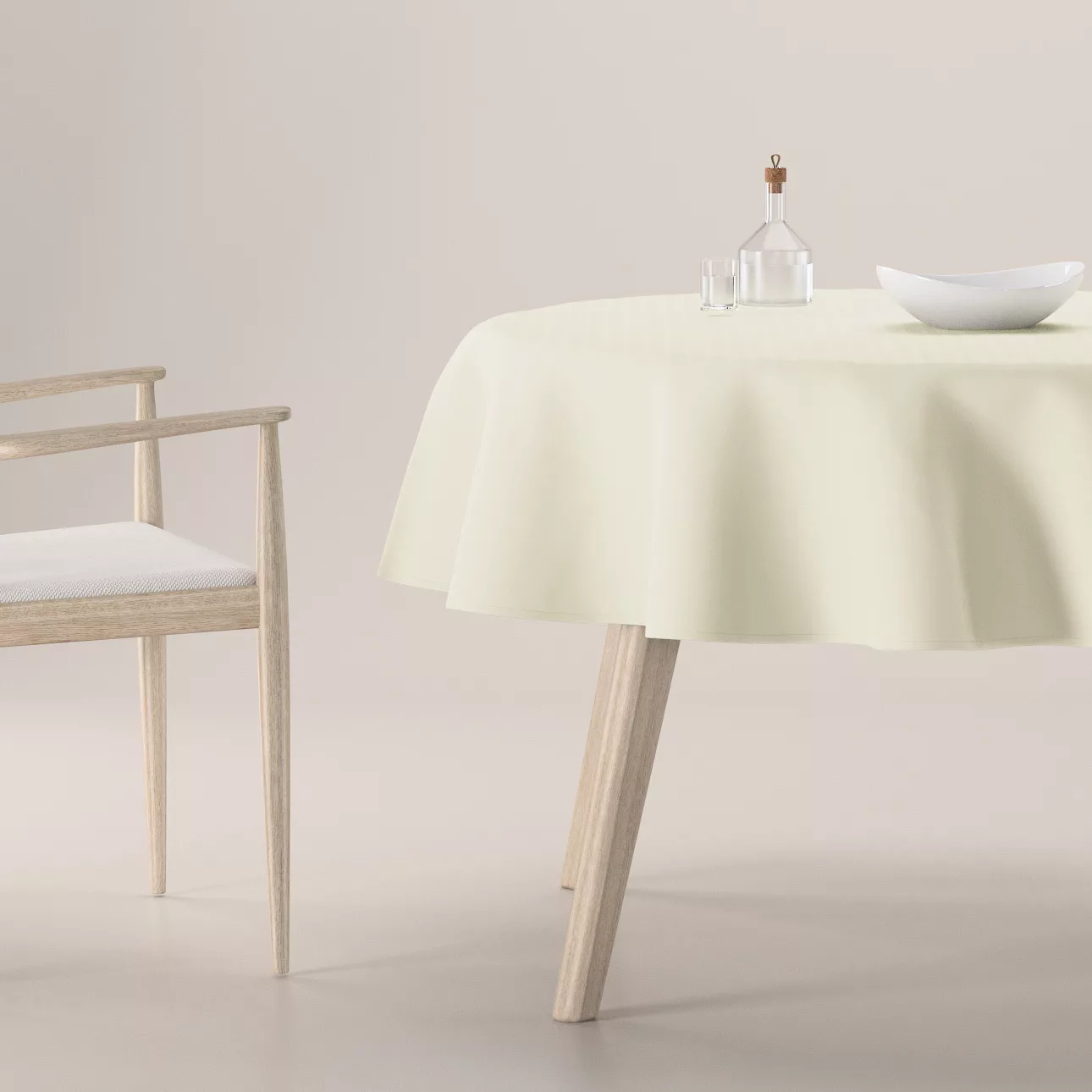 Runde Tischdecke, creme, Crema (144-63) günstig online kaufen