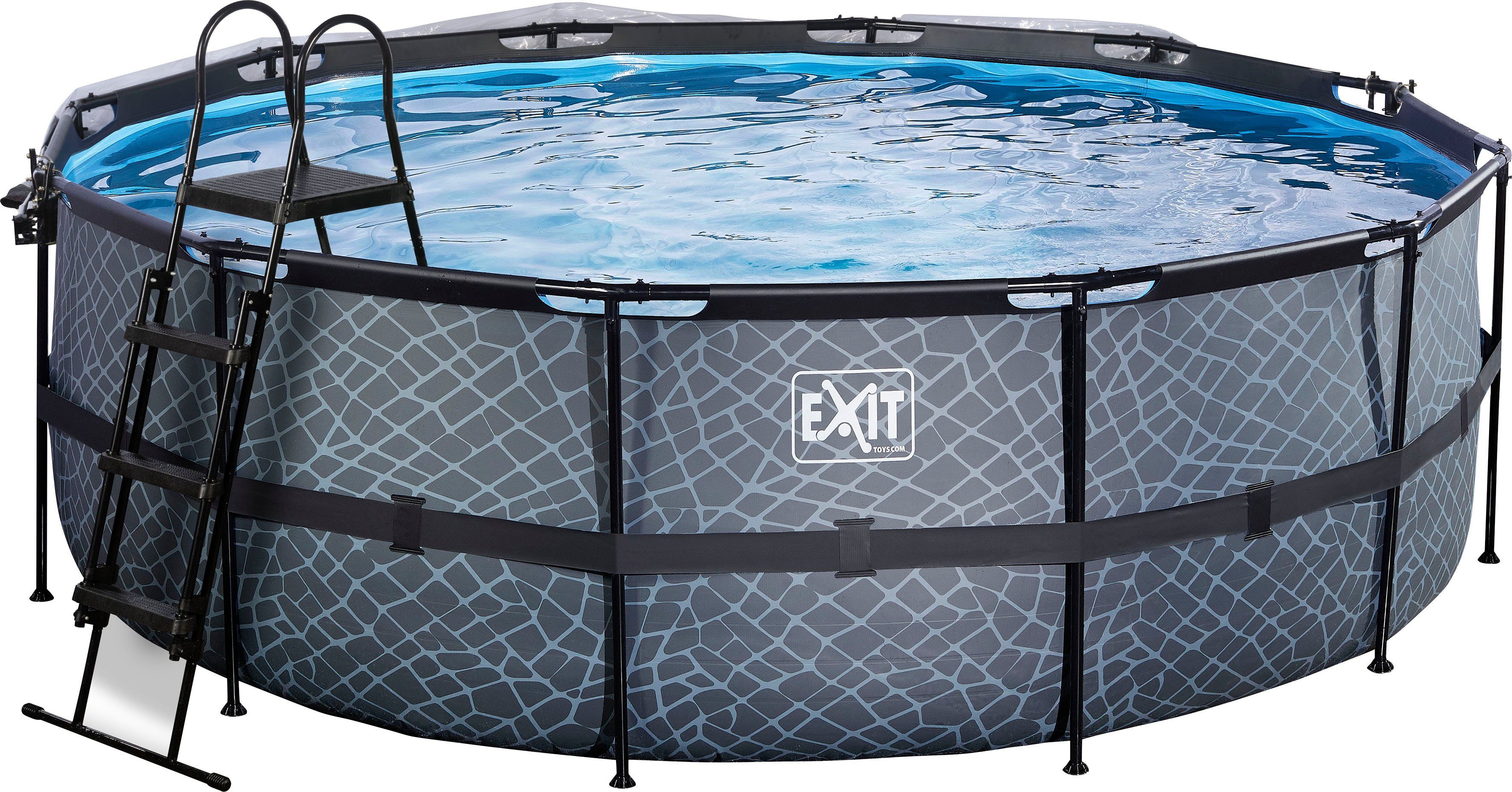 EXIT Framepool inkl. multifunktionaler Poolabdeckung (Set, günstig online kaufen