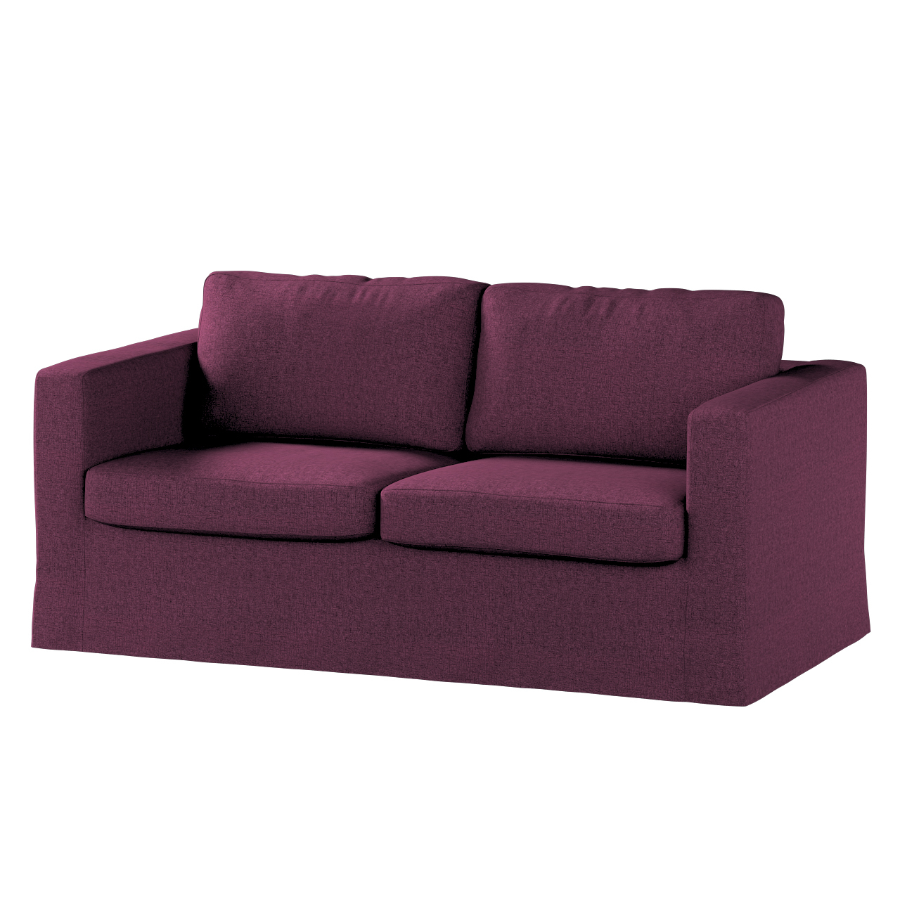 Bezug für Karlstad 2-Sitzer Sofa nicht ausklappbar, lang, pflaumenviolett, günstig online kaufen