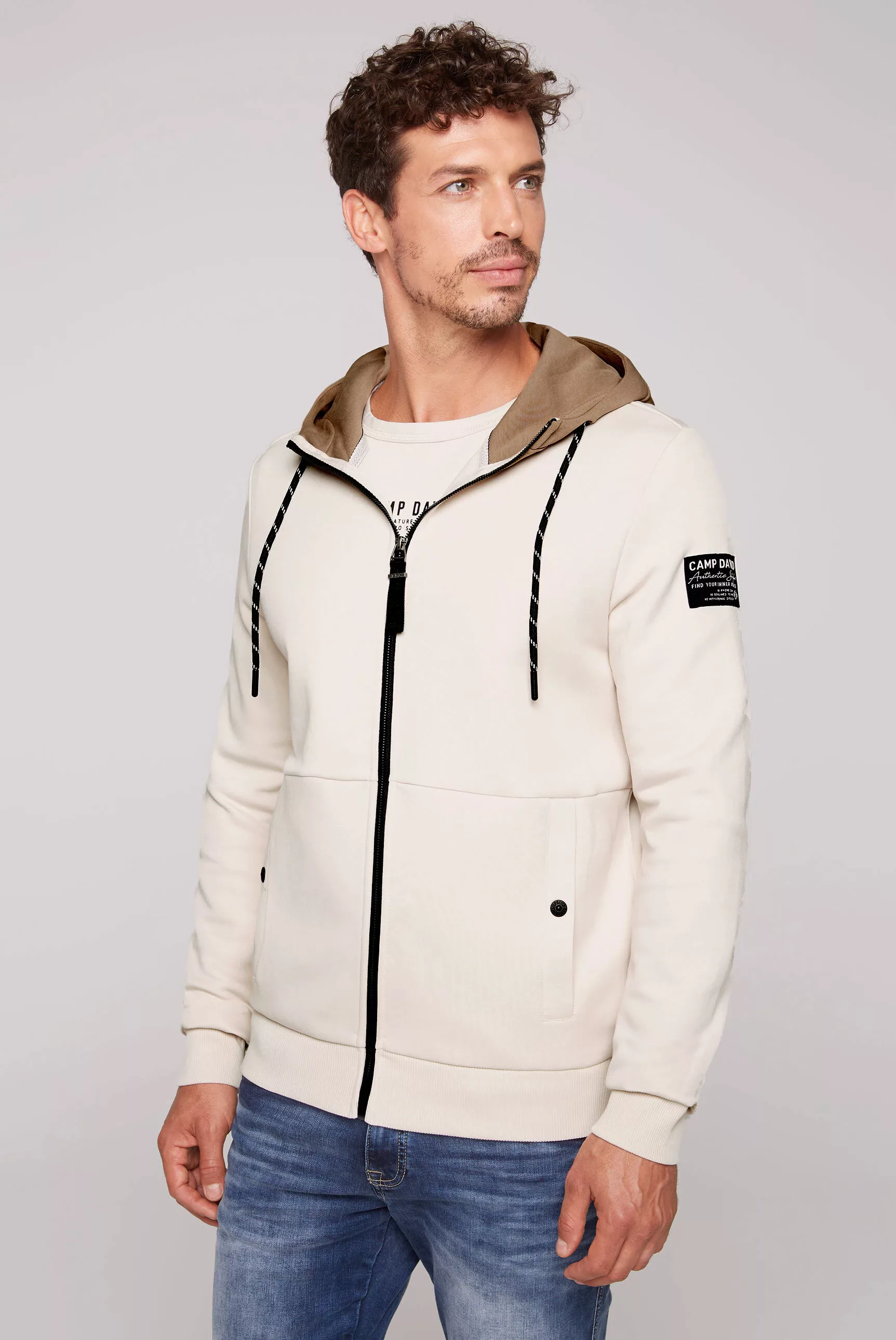 CAMP DAVID Kapuzensweatjacke, mit Baumwolle günstig online kaufen