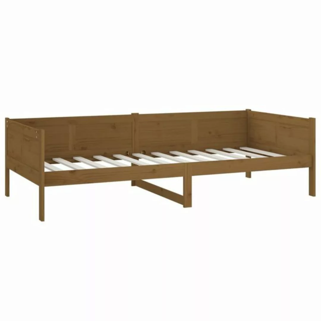 furnicato Bett Tagesbett Honigbraun Massivholz Kiefer 90x190 cm (1-tlg) günstig online kaufen