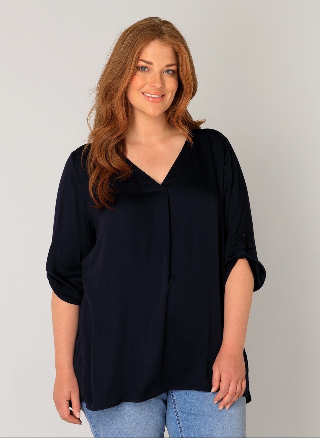 Base Level Curvy Shirtbluse Yanina mit günstig online kaufen