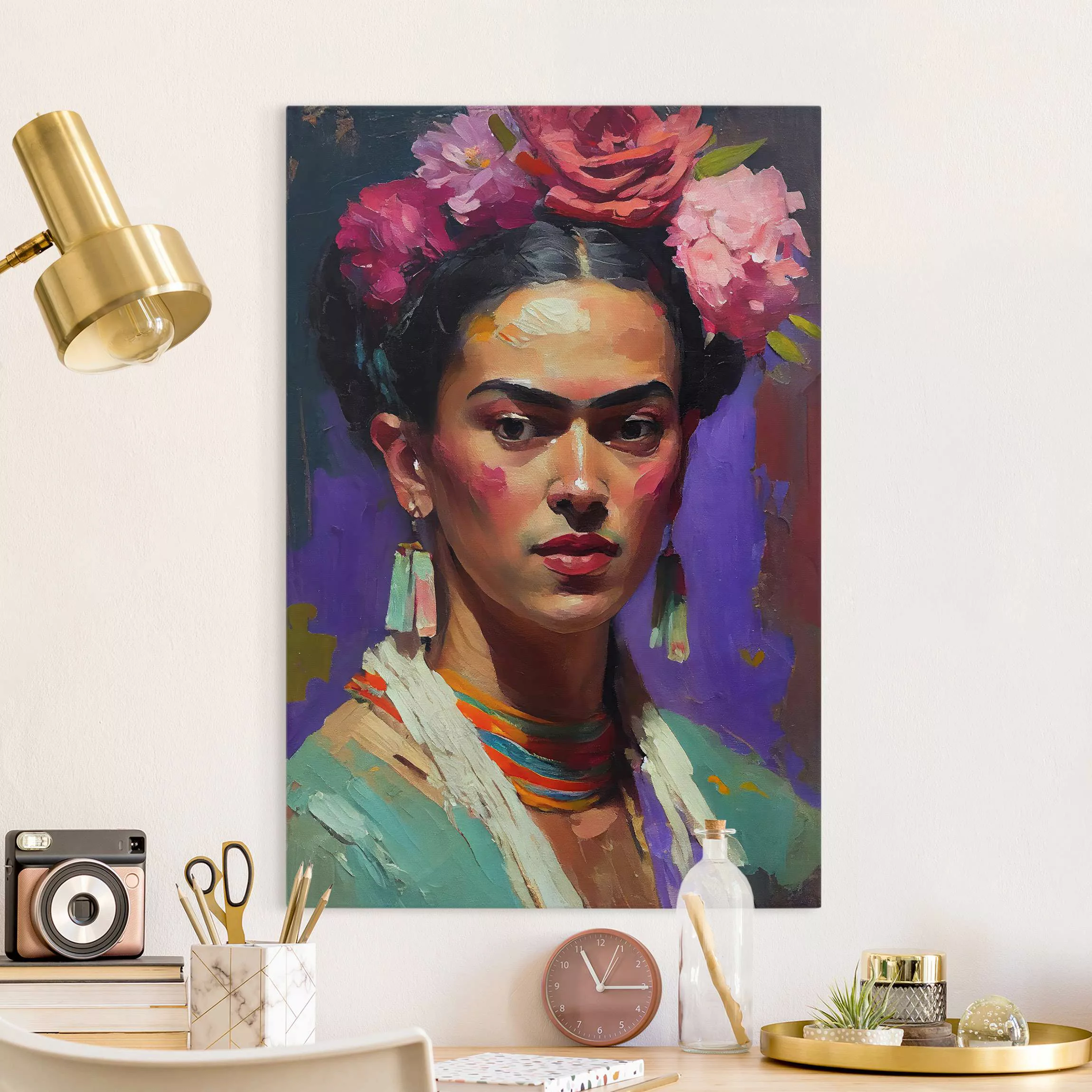 Leinwandbild Portrait von Frida günstig online kaufen