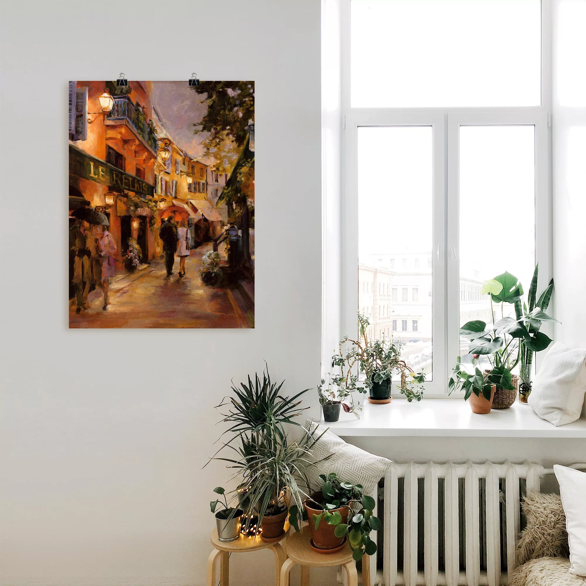 Artland Wandbild "Abend in Paris II", Frankreich, (1 St.), als Leinwandbild günstig online kaufen