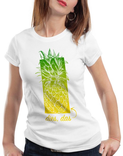 style3 T-Shirt Dies das Ananas neonschwarz pineapple hip hop rap günstig online kaufen