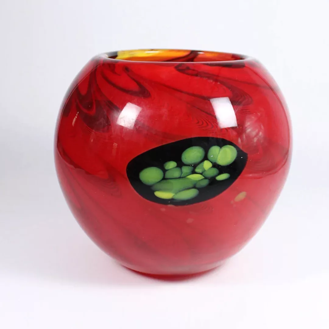 Kugelvase Red-Eye Murano 19,5cm günstig online kaufen