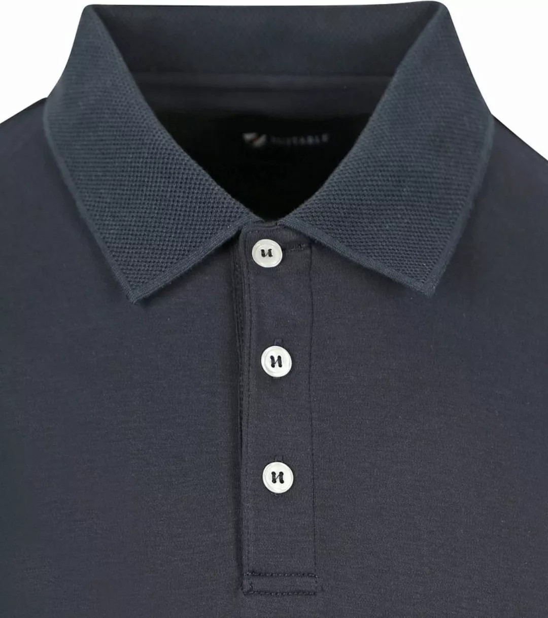 Suitable Liquid Poloshirt Navy  - Größe XXL günstig online kaufen