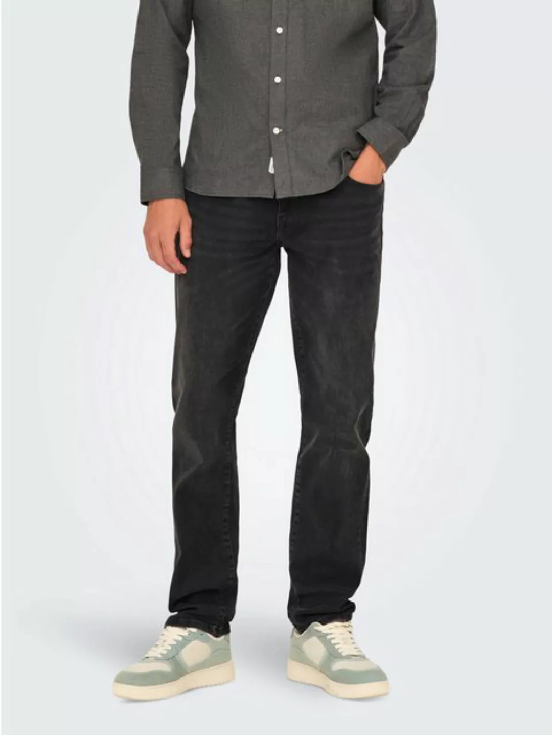 ONLY & SONS Straight-Jeans "ONSWEFT REGULAR WB 0021 TAI DNM NOOS", im 4-Poc günstig online kaufen