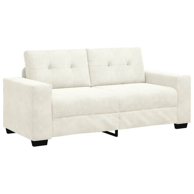 vidaXL Sofa Zweisitzer-Sofa Creme 140 cm Samt günstig online kaufen