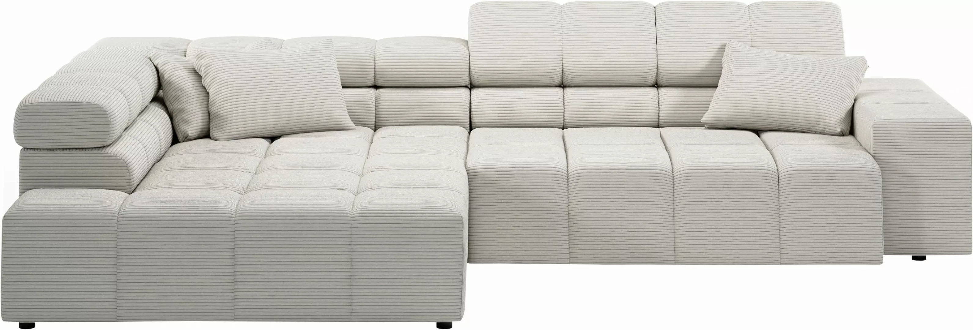 INOSIGN Ecksofa "Ancona incl. Kopfteilverstellung, Breite 319cm, L-Form", w günstig online kaufen
