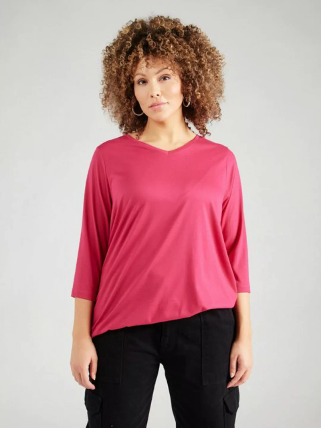 ONLY CARMAKOMA 3/4-Arm-Shirt CARCARLINNE V-NECK 3/4 TOP JRS BF günstig online kaufen