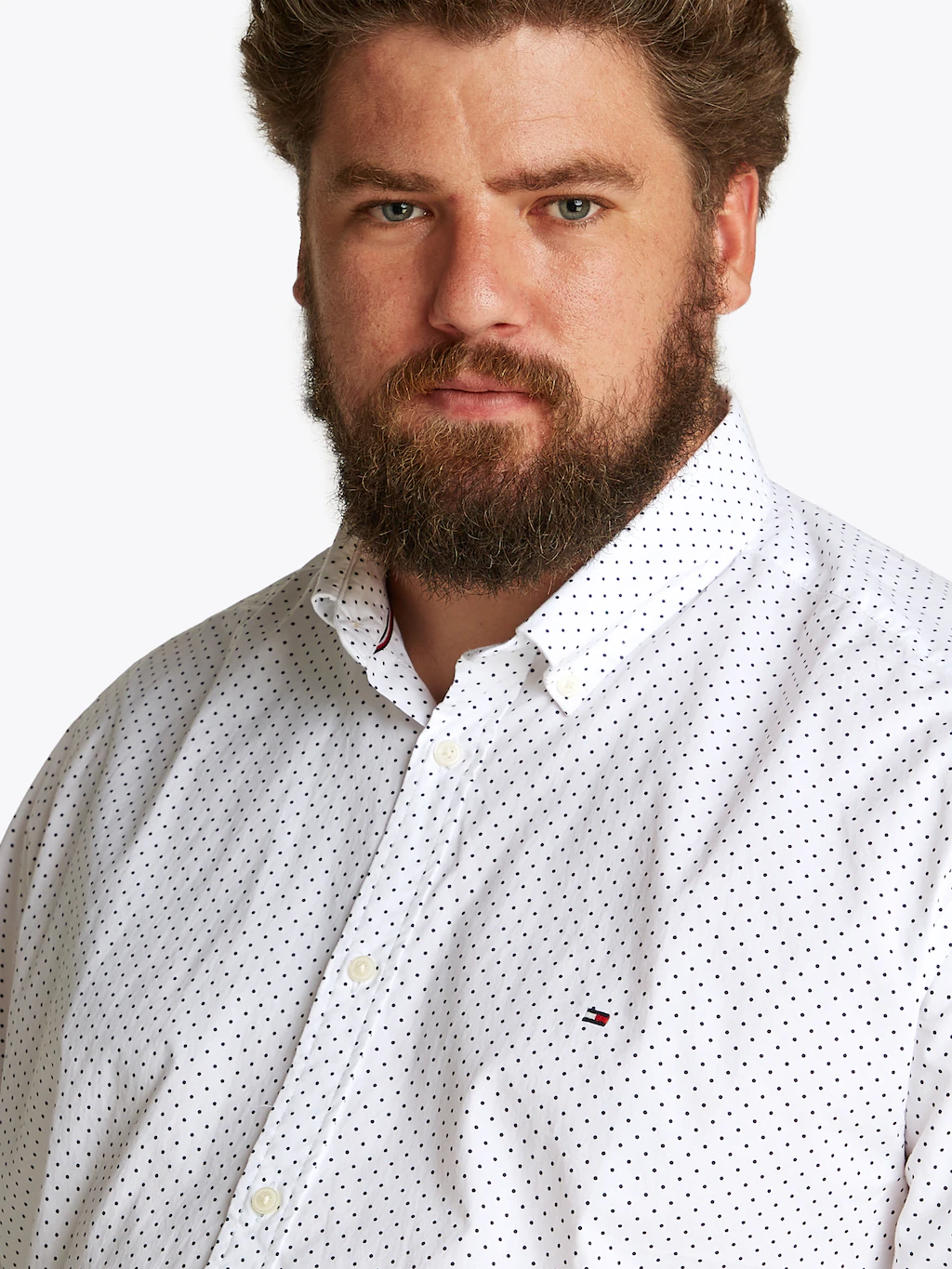 Tommy Hilfiger Big & Tall Langarmhemd "BT-FLEX POPLIN POLKA DOT S-B", in Gr günstig online kaufen