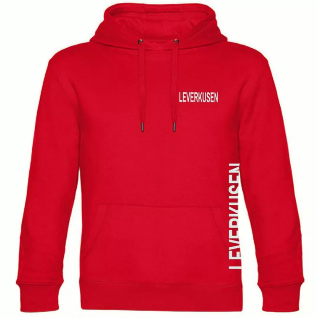 multifanshop Kapuzensweatshirt Leverkusen - Brust & Seite - Hoodie günstig online kaufen