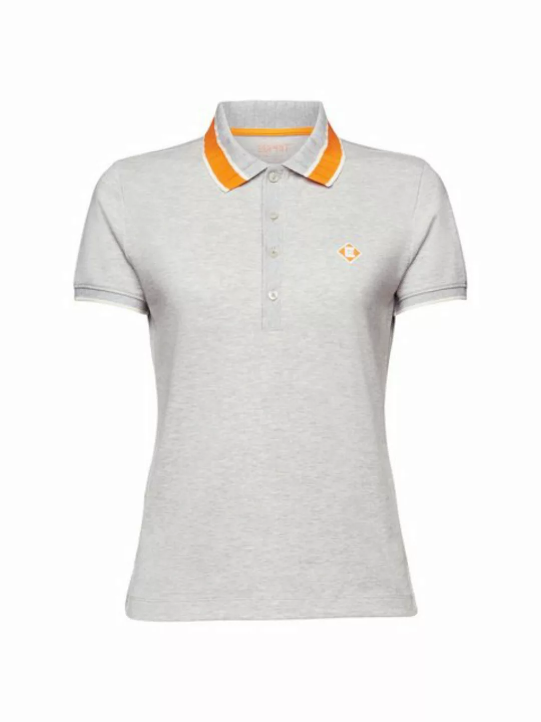 Esprit T-Shirt Kurzärmliges Poloshirt aus Baumwolle (1-tlg) günstig online kaufen