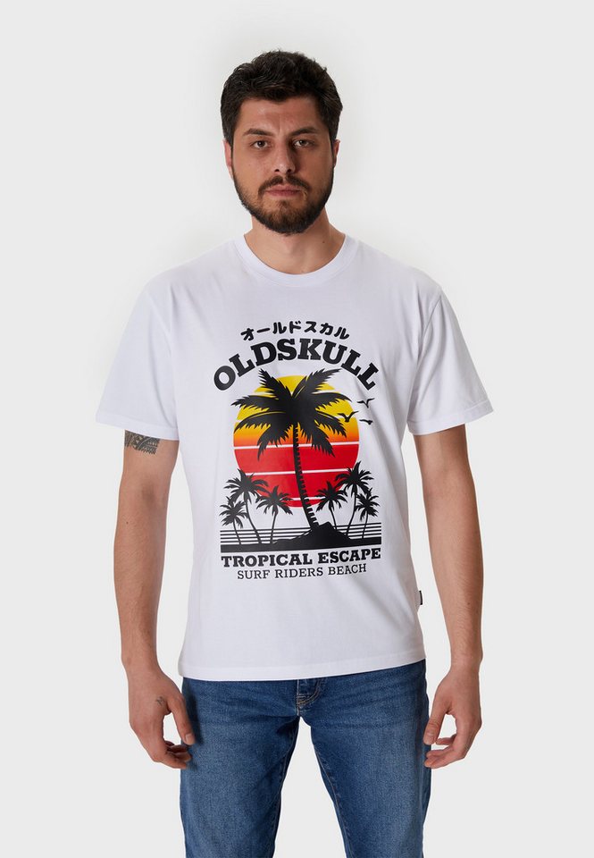 Oldskull T-Shirt Wrldvibe Palmtee Logo Graphic günstig online kaufen