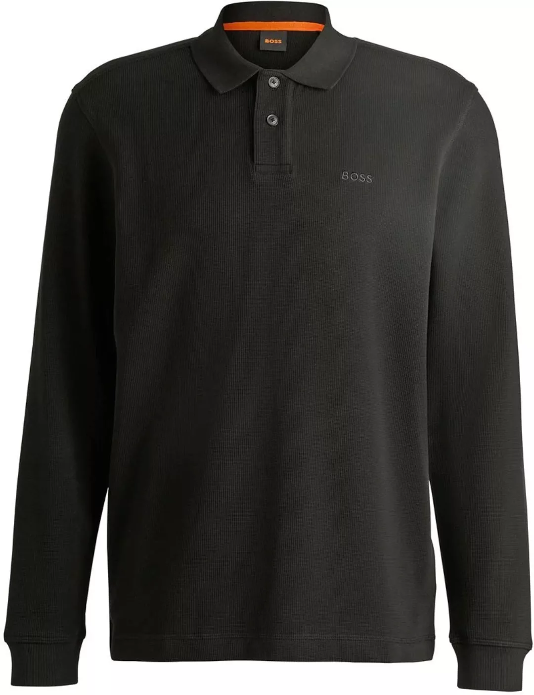 BOSS Petempestolong Long Sleeve Polo Schwarz - Größe XXL günstig online kaufen