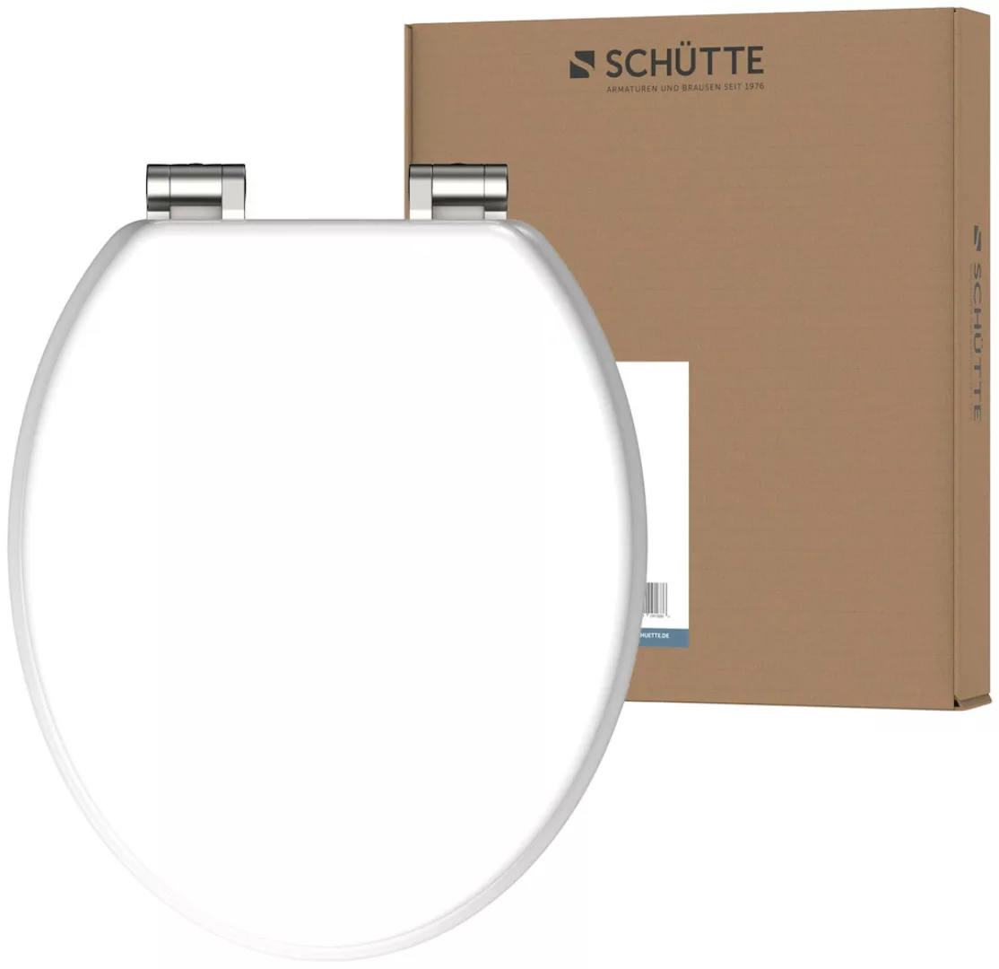 Schütte WC-Sitz "WHITE", mit Absenkautomatik und Holzkern, max, Belastung d günstig online kaufen