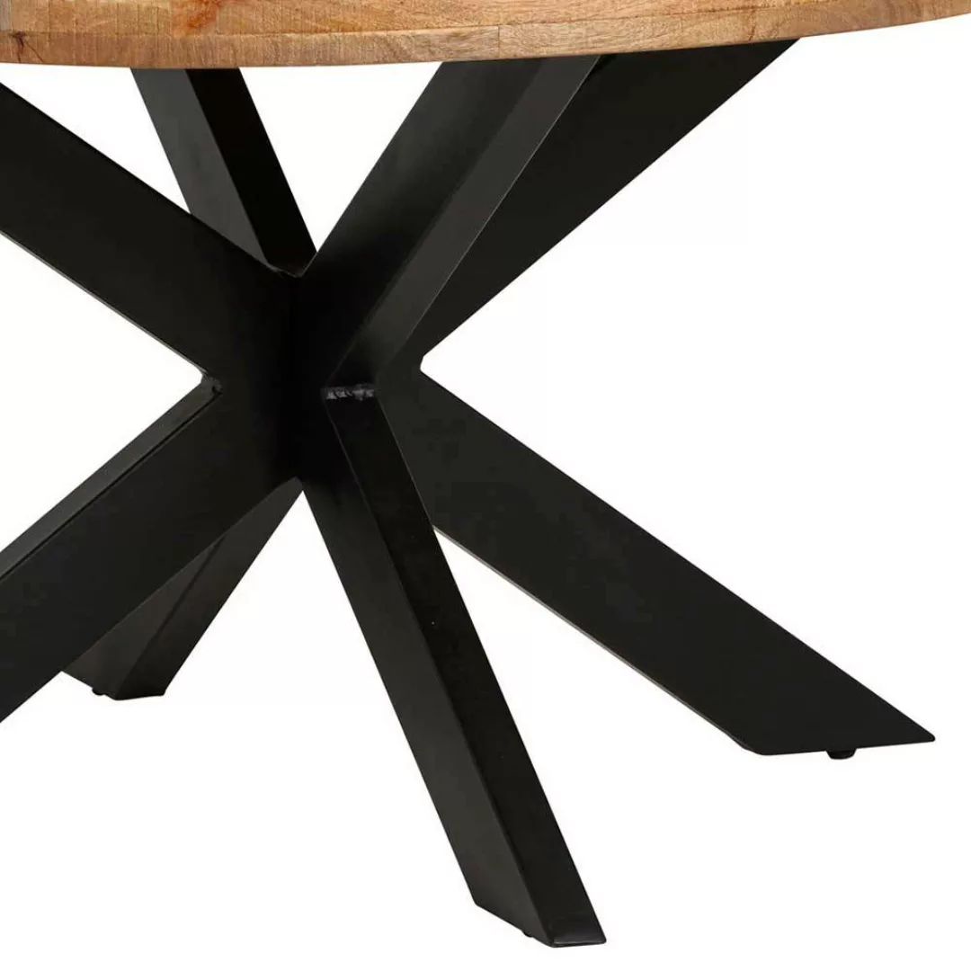 Tisch Massivholz im Industry und Loft Stil Spider Gestell günstig online kaufen