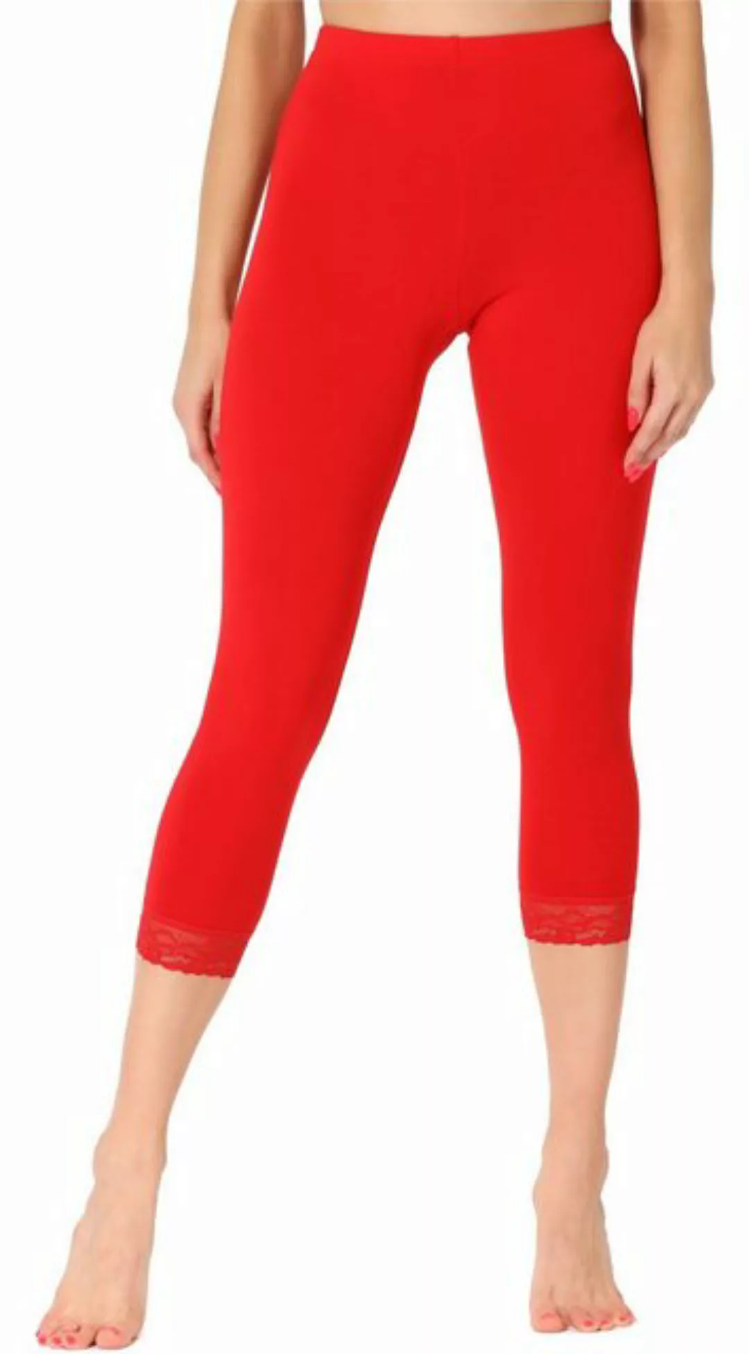 Merry Style Leggings Damen 3/4 Capri Hose MS10-290 (1-tlg) elastischer Bund günstig online kaufen