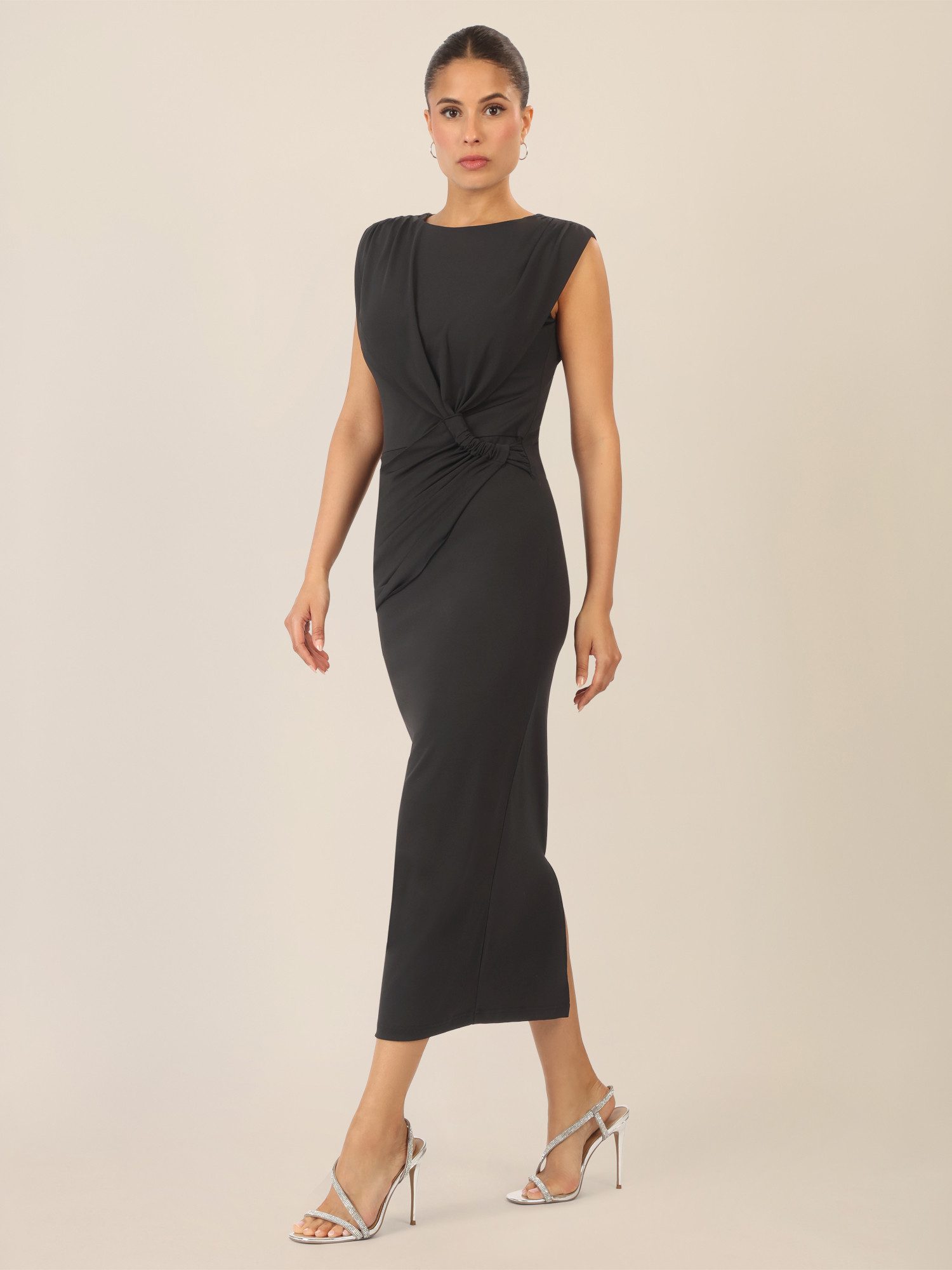 Apart Midikleid mit Drapierung und Raffdetail günstig online kaufen