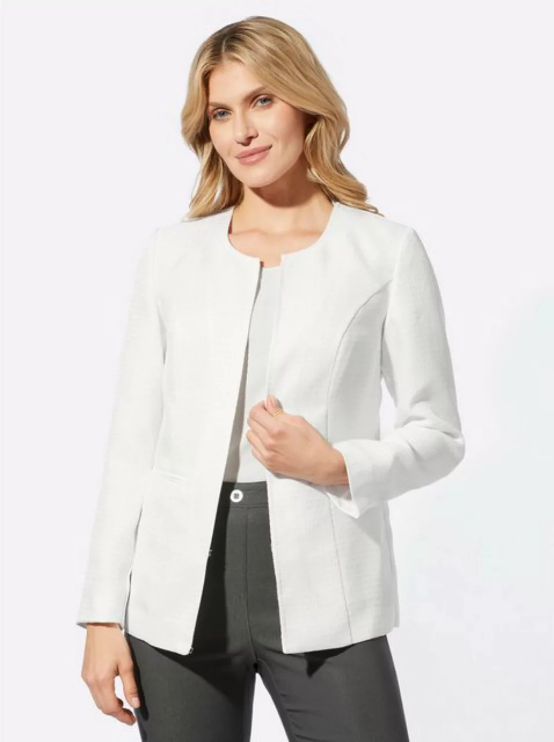 Sieh an! Blusenblazer Bouclé-Blazer günstig online kaufen