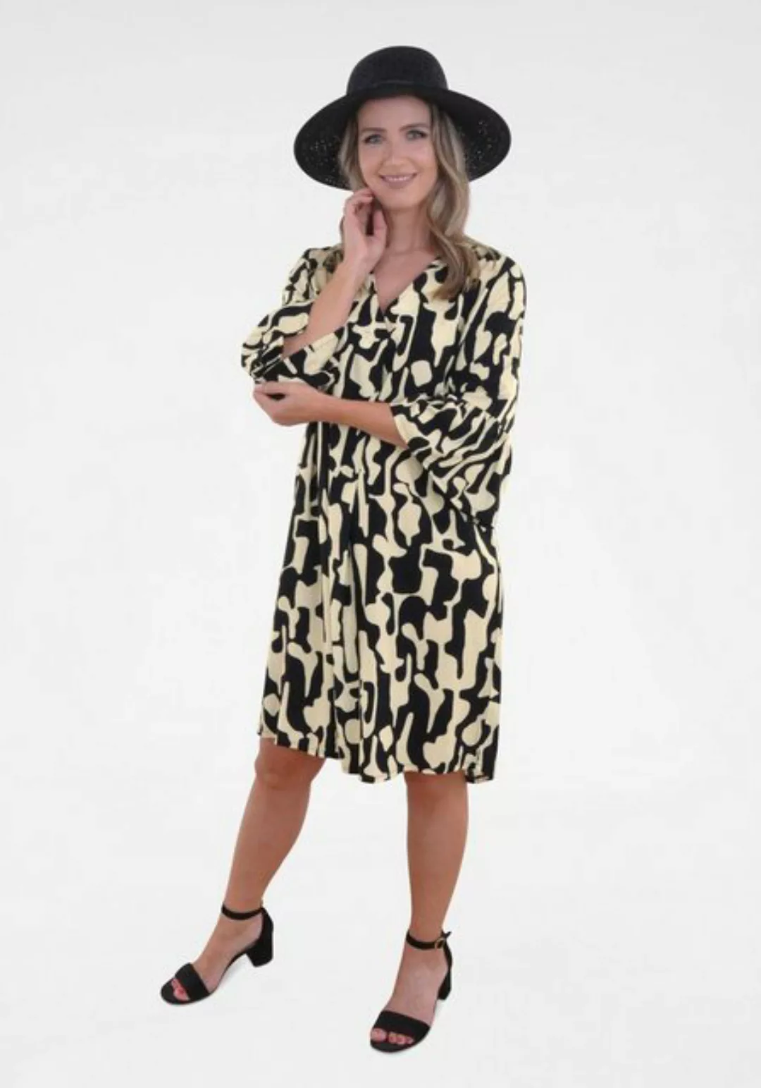 NAVIGAZIONE A-Linien-Kleid mit Allovermuster günstig online kaufen