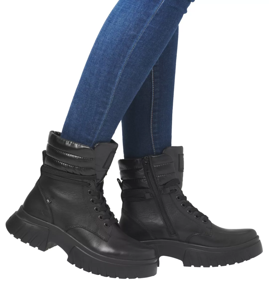 Rieker EVOLUTION Schnürboots, Stiefelette, Plateauboots mit Schaftrandpolst günstig online kaufen