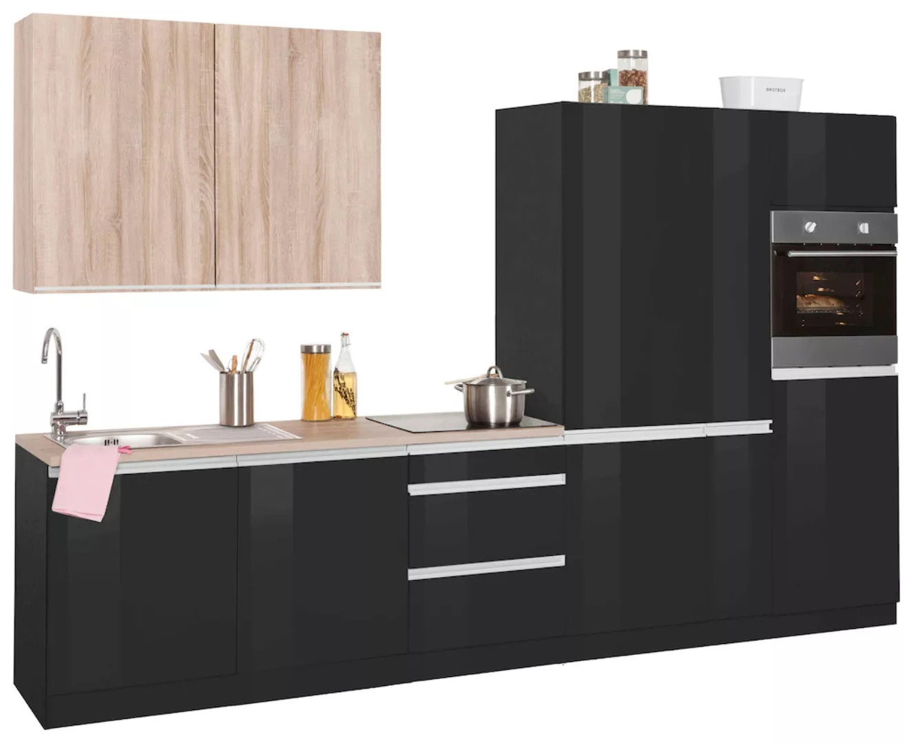 KOCHSTATION Küchenzeile "KS-Ohio", ohne E-Geräte, Breite 330 cm günstig online kaufen