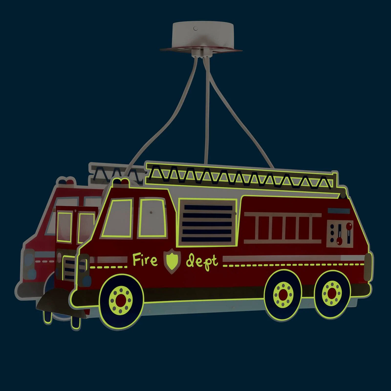 Dalber Fire Truck Hängeleuchte, Feuerwehrauto, rot günstig online kaufen