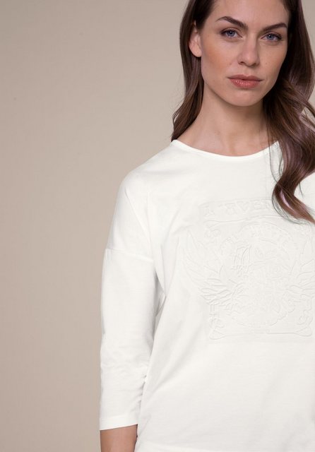 bianca 3/4-Arm-Shirt JULIE im cleanen Style mit Frontmotiv und Tunnelzug günstig online kaufen