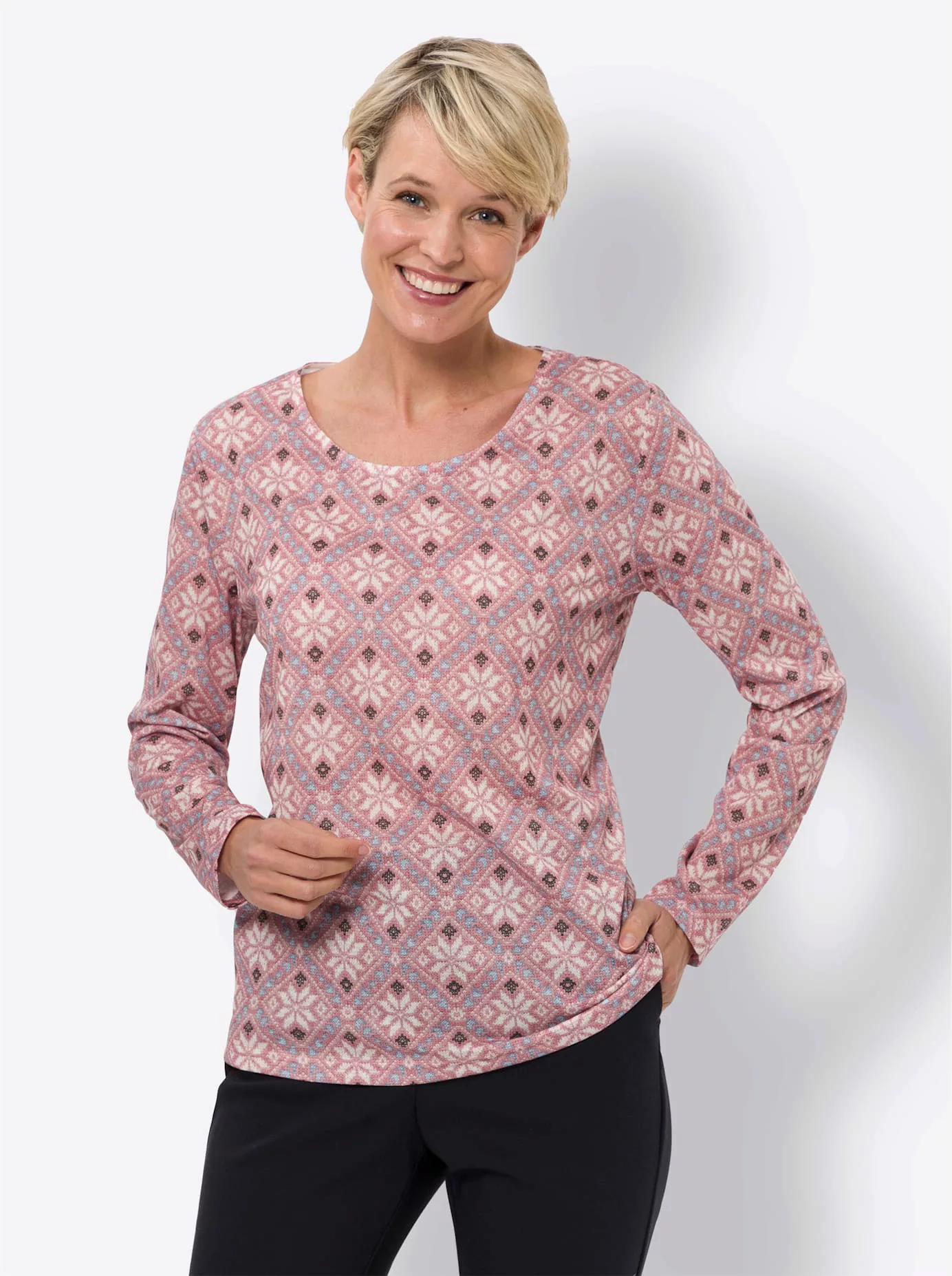 Classic Basics Langarmshirt "Rundhals-Shirt", (1 tlg.) günstig online kaufen